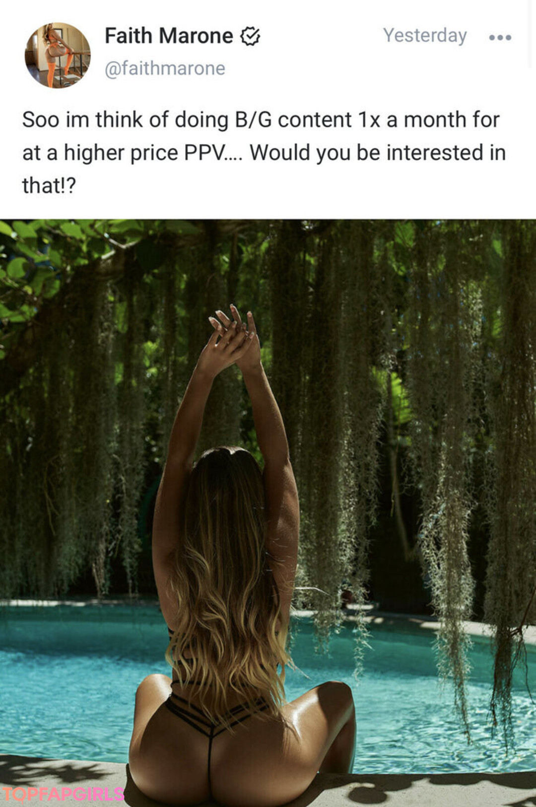 Naakte gelekte OnlyFans-foto van Faith Marone #841