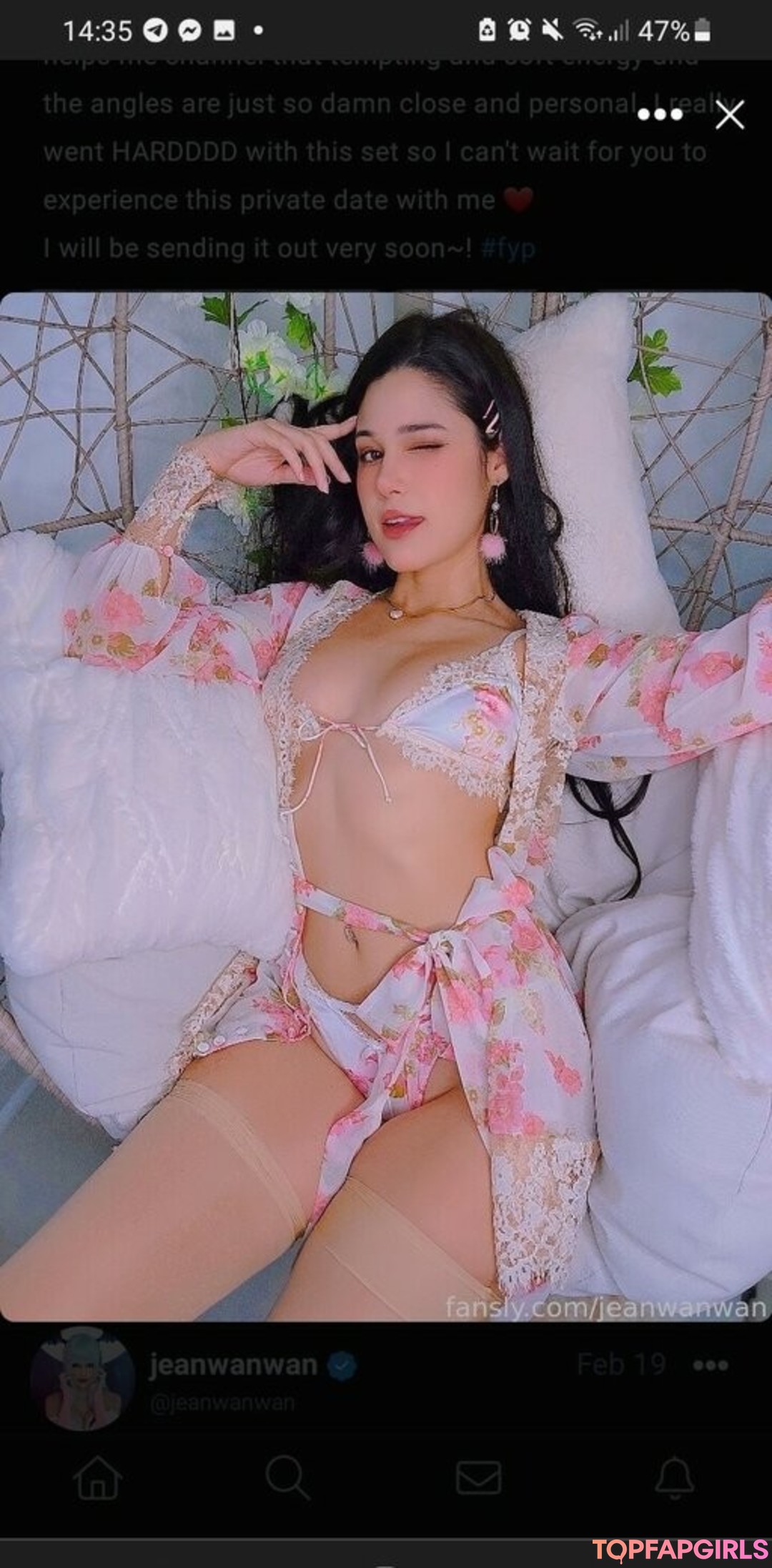 Naakte gelekte OnlyFans-foto van Jeanwanwan #2660