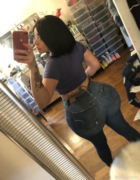 Naakte gelekte OnlyFans-foto van Mollywoodz