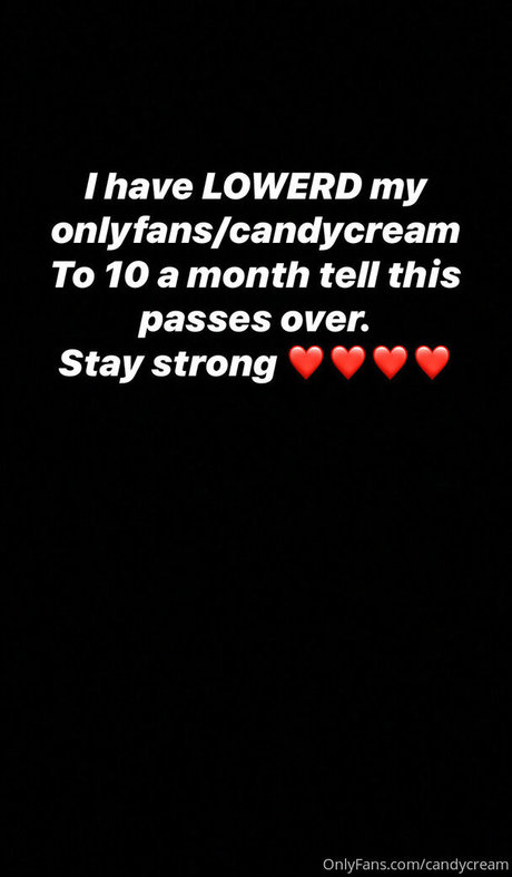 Naakte gelekte OnlyFans-foto van Candycream