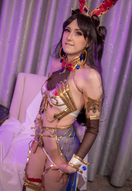 Naakte gelekte OnlyFans-foto van Mangoloo Cosplay
