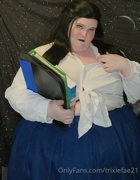 Naakte gelekte OnlyFans-foto van Trixiefae21