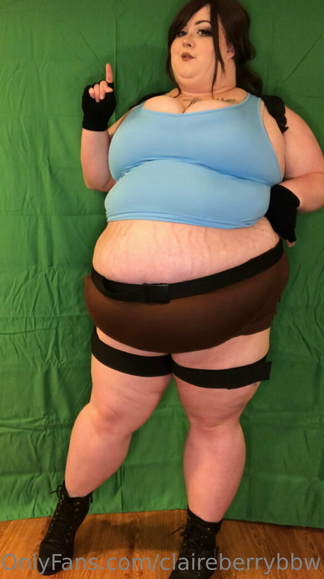 Naakte gelekte OnlyFans-foto van Claireberrybbw
