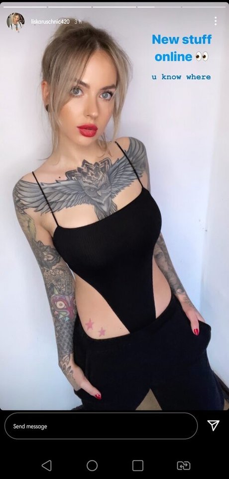Naakte gelekte OnlyFans-foto van Liska Ruschnic