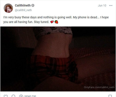 Naakte gelekte OnlyFans-foto van Calithilneth