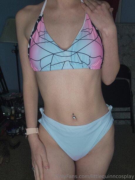 Naakte gelekte OnlyFans-foto van Littlequinncosplay