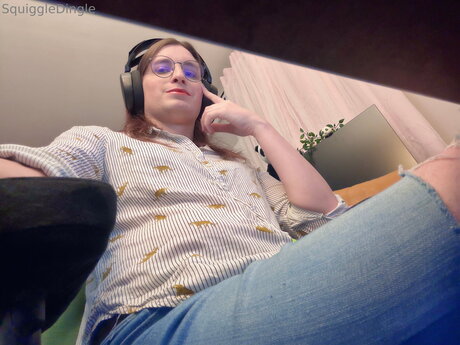 Naakte gelekte OnlyFans-foto van Squiggledingle
