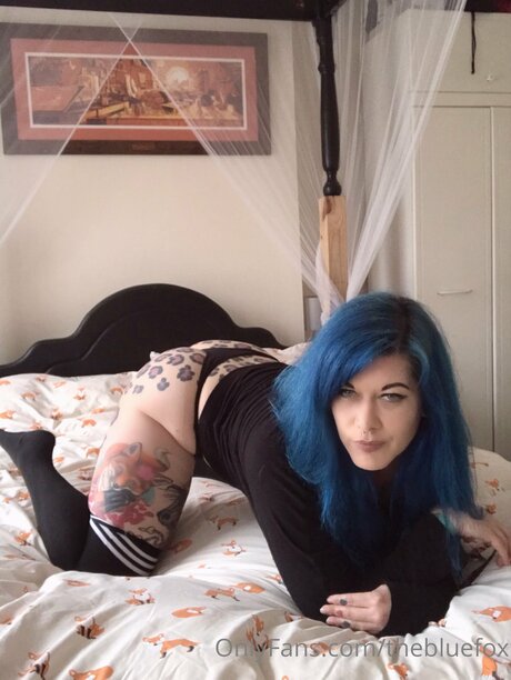 Naakte gelekte OnlyFans-foto van Thebluefox