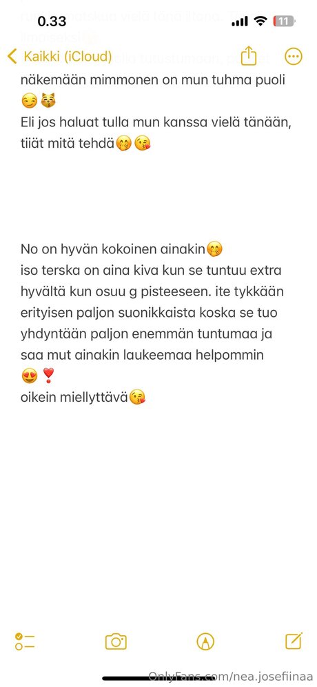 Naakte gelekte OnlyFans-foto van Nea Josefiinaa