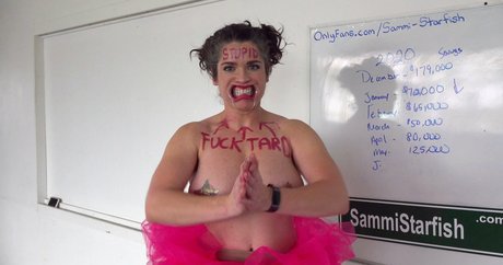 Naakte gelekte OnlyFans-foto van Sammi Starfish