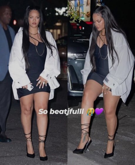 Naakte gelekte OnlyFans-foto van Rihanna