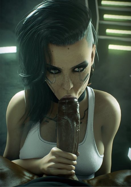 Naakte gelekte OnlyFans-foto van Cyberpunk 2077