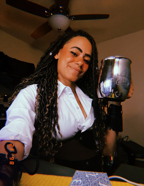 Naakte gelekte OnlyFans-foto van Blackkrystel