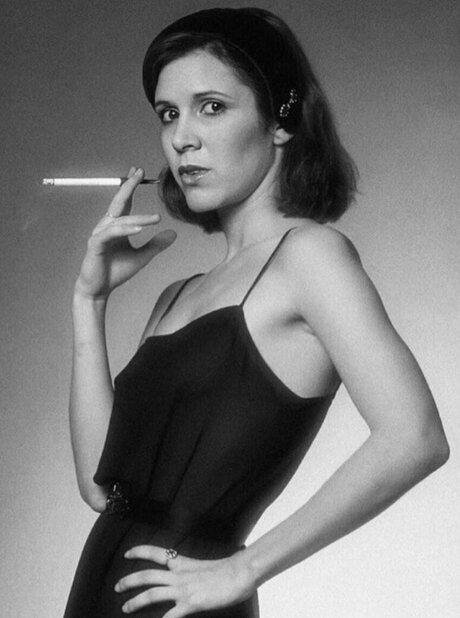Naakte gelekte OnlyFans-foto van Carrie Fisher