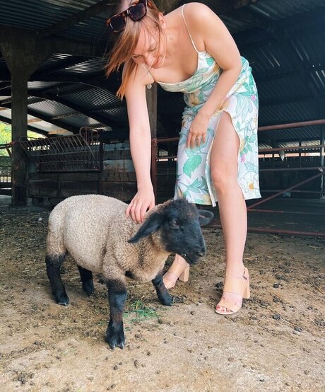 Naakte gelekte OnlyFans-foto van Eefje Depoortere