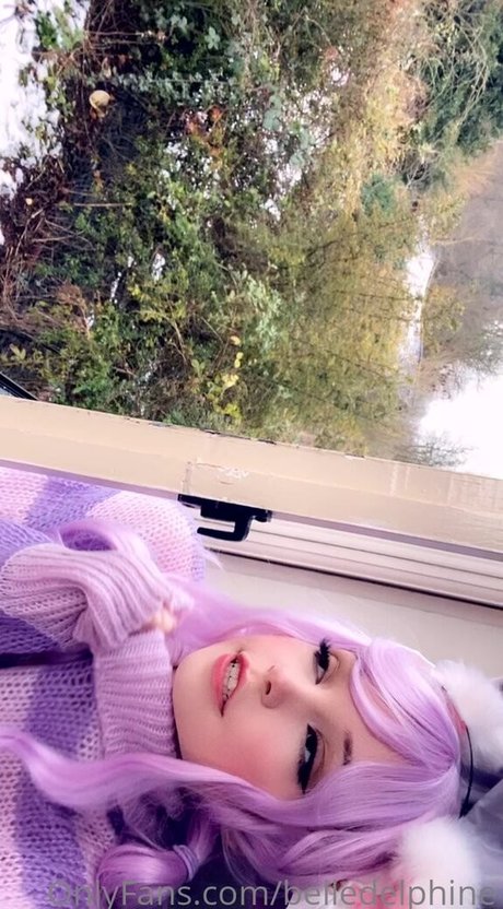 Naakte gelekte OnlyFans-foto van Belledelphine