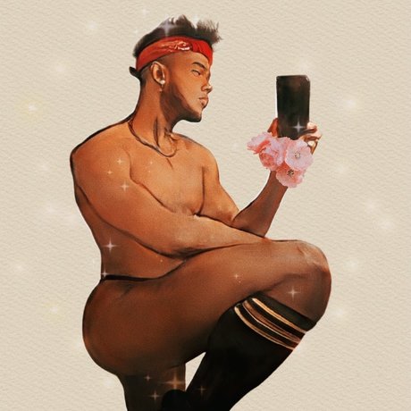 Naakte gelekte OnlyFans-foto van Caramelo Latino X