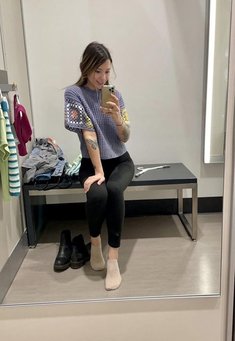 Naakte gelekte OnlyFans-foto van Laceyisanerd