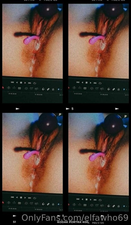 Naakte gelekte OnlyFans-foto van Elfawho69