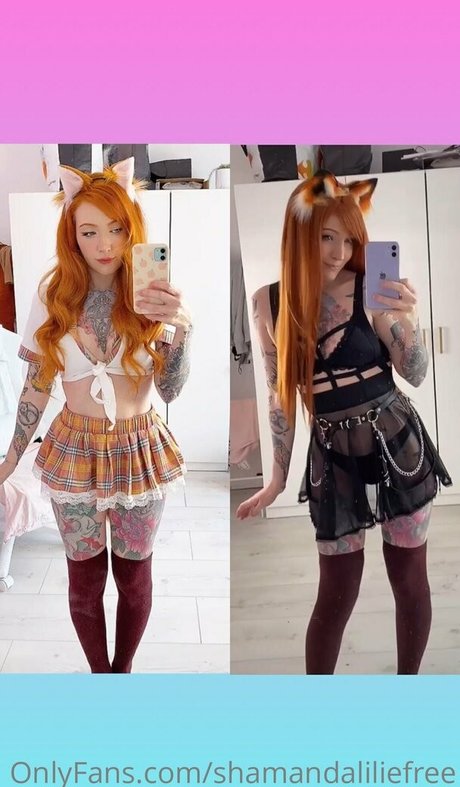 Naakte gelekte OnlyFans-foto van Shamandaliliefree
