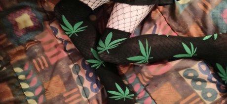 Naakte gelekte OnlyFans-foto van Stoner Girl