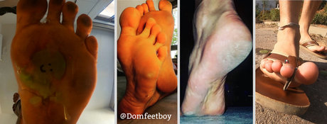 Naakte gelekte OnlyFans-foto van Dom Feet Boy