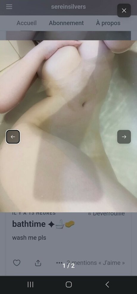 Naakte gelekte OnlyFans-foto van Sereinsilvers