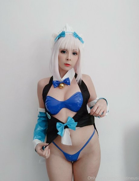 Naakte gelekte OnlyFans-foto van Christineusi