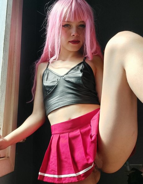 Naakte gelekte OnlyFans-foto van Gothic Bunny