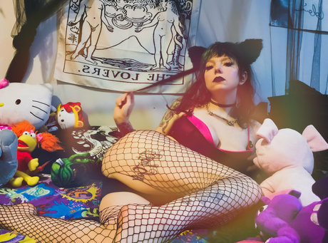 Naakte gelekte OnlyFans-foto van Lavenderbloodlustfree