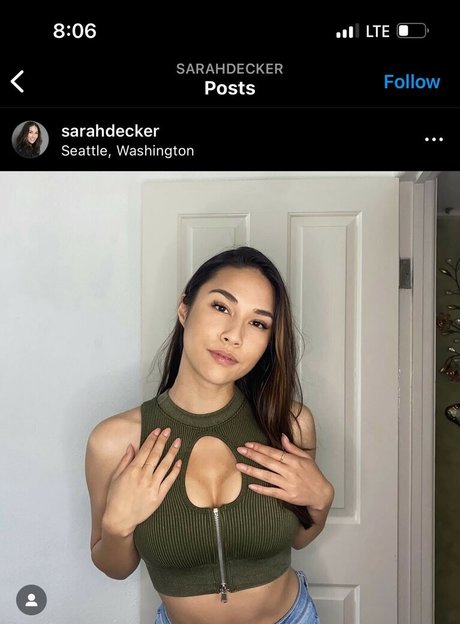 Naakte gelekte OnlyFans-foto van Sarah Decker
