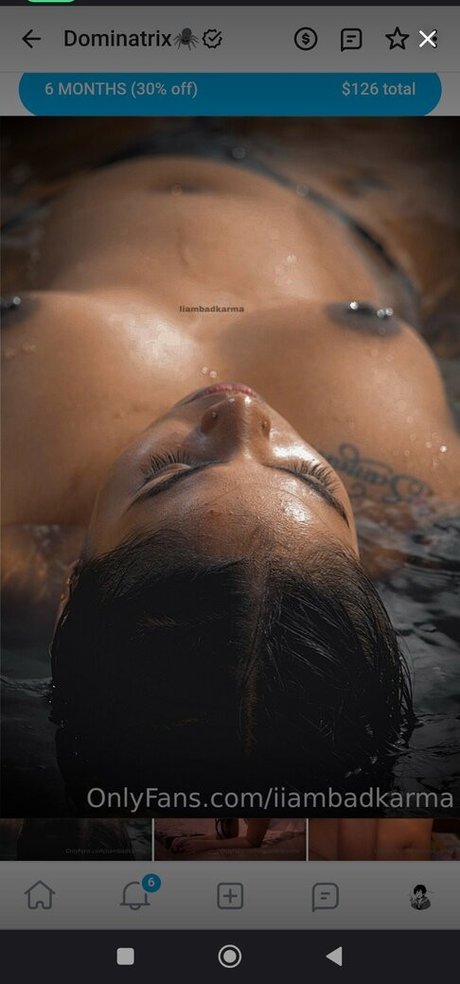 Naakte gelekte OnlyFans-foto van Iiambadkarma
