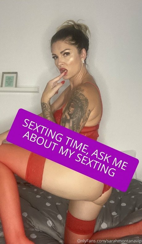 Naakte gelekte OnlyFans-foto van Sarah Step Mommy