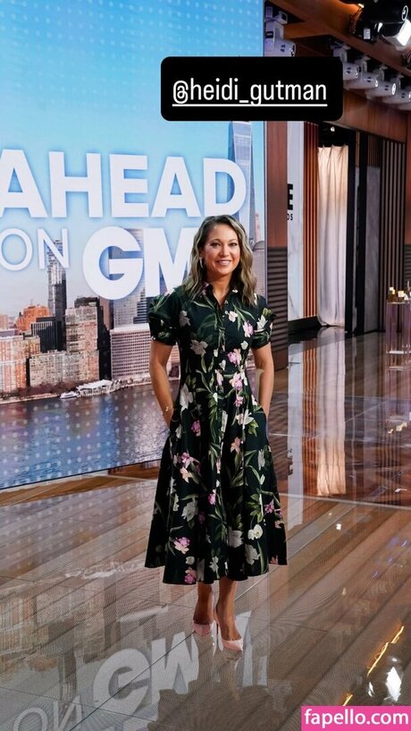 Naakte gelekte OnlyFans-foto van Ginger Zee
