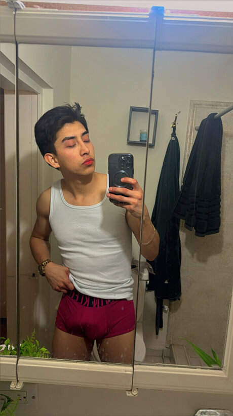 Naakte gelekte OnlyFans-foto van Aaron