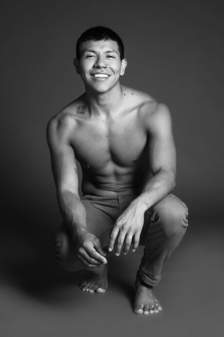 Naakte gelekte OnlyFans-foto van Santosguy