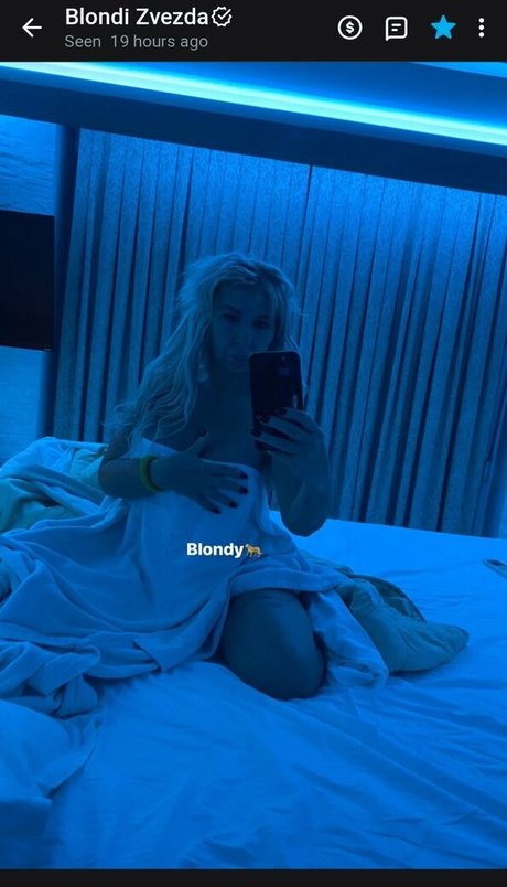 Naakte gelekte OnlyFans-foto van Blondi Zvezda