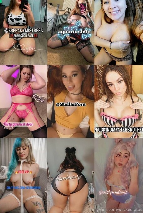 Naakte gelekte OnlyFans-foto van Wiickedlotus