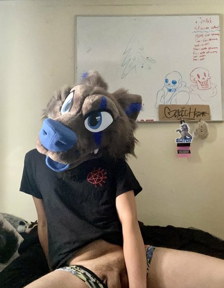 Naakte gelekte OnlyFans-foto van Glitchyfur