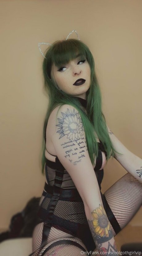 Naakte gelekte OnlyFans-foto van Smolgothgirlvip