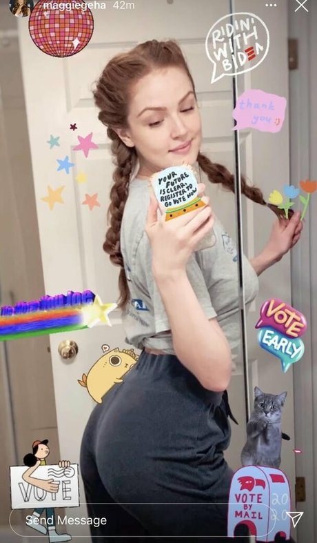Naakte gelekte OnlyFans-foto van Maggie Geha