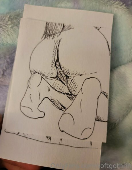 Naakte gelekte OnlyFans-foto van Softgothrin