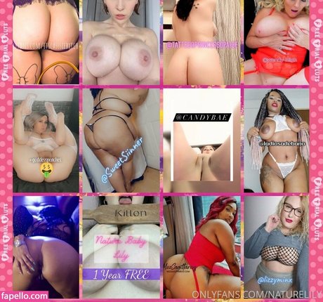 Naakte gelekte OnlyFans-foto van Naturebabylily