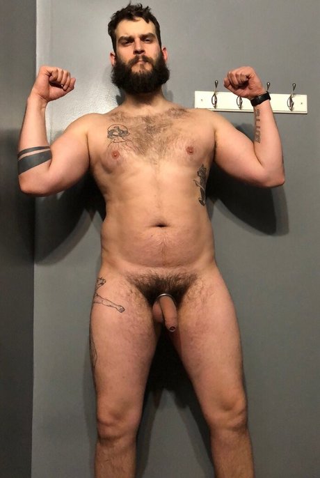 Naakte gelekte OnlyFans-foto van Abeardedboy