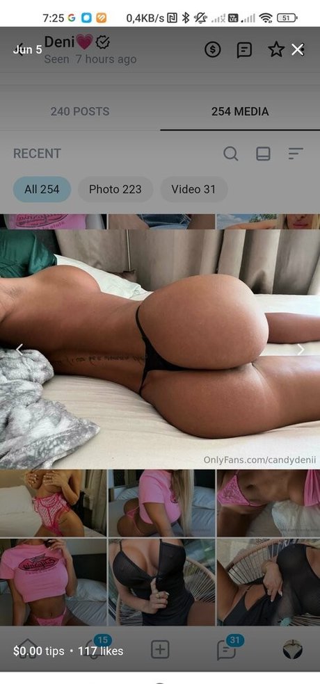Naakte gelekte OnlyFans-foto van Deniangel