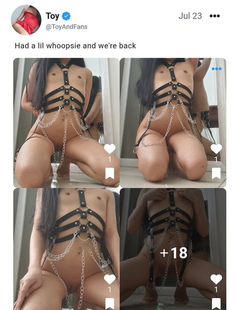 Naakte gelekte OnlyFans-foto van Toyandfans
