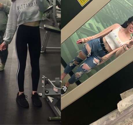 Naakte gelekte OnlyFans-foto van Caylie