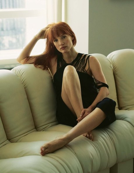 Naakte gelekte OnlyFans-foto van Jessica Chastain