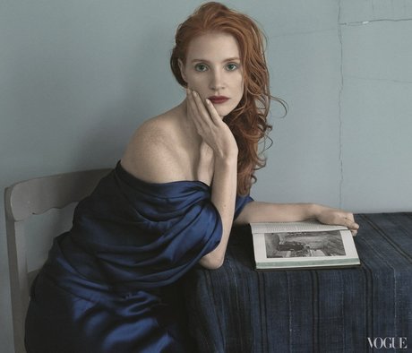 Naakte gelekte OnlyFans-foto van Jessica Chastain