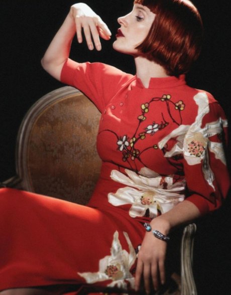 Naakte gelekte OnlyFans-foto van Jessica Chastain